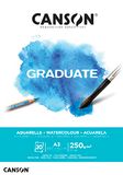 Canson Graduate blok aquarelpapier, DIN A3, 20 vellen, 250 g/m²