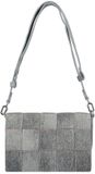 Desigual Schoudertas Yoko Denim Dortmund Across Body Bag Denim Raw Blauwgrijs