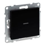 LEGRAND, SEANO 765831 Met Netatmoschakelaar met dimoptie en N-ladder, montage in holle wanddoos, HOME + CONTROL app, Smart Home, schroeven of spreidklauwen, maximaal 150 W, 230 V, 0,7 A, zwart