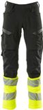 Mascot Accelerate Safe Pantalon avec poches genoux 19879-711 - Noir/jaune fluo - C51