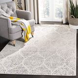 Safavieh Madison Collection Rug - 155 x 229 cm, Ivory & Silver