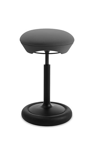 Topstar SITNESS HOP HIGH | Ergonomische kruk met driedimensionale beweging | Sitness-technologie | Made in Germany | Kleur: zwart/antraciet