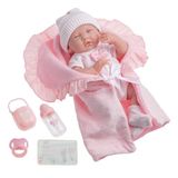 JC TOYS La Newborn babypop, roze, 15,5 inch