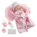 JC TOYS La Newborn babypop, roze, 15,5 inch