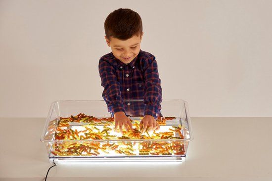 TickiT - Kunststof bak voor op A3 lichtpaneel - Educatief spel - Multikleur