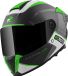 FC-Moto Hawk EVO-X Helm - Zwart Matt/groen/wit - Maat XS