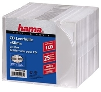 Hama CD Slim Box, 25 pcs./pack