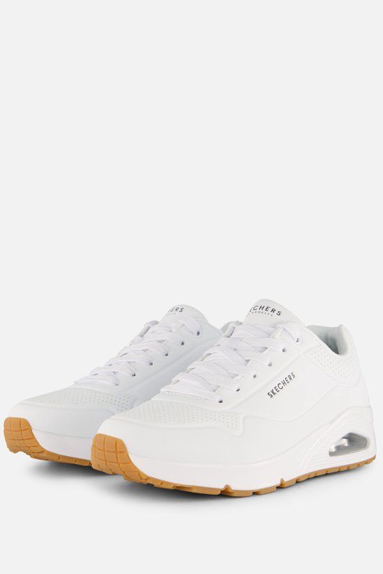 Skechers Uno - Stand On Air Heren Sneakers - Wit - Maat 41