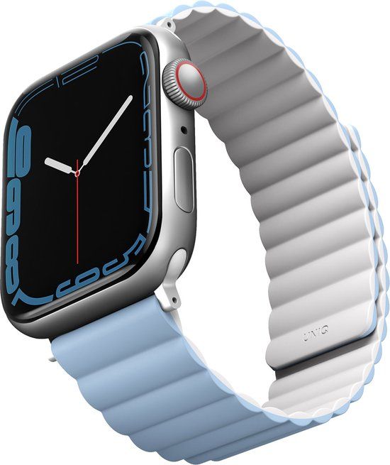 Uniq Revix Apple Watch Band - White/Blue - 42/44/45/49mm - Silicone