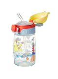 Nuby Super Straw waterfles - Actieve drinkbeker voor peuters zonder morsen | 360 ml/12 oz | Draaggreep | Vaatwasmachinebestendig | Geschikte beker voor 12-18 maanden plus (zonneschijn)