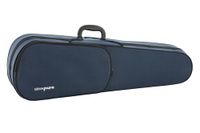 GEWA pure vioolkoffer zwart, binnenkant fluweel lichtgrijs 1/8