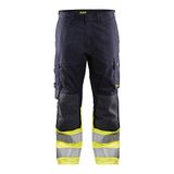 Blåkläder Multinorm werkbroek Inherent 1488-1512 - Marine/High Vis Geel - D120