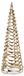 StarTech Bol Decoratieve kerstboom - Lichtgevende kegel - 30 LED's - 40 cm - Goudkleurig