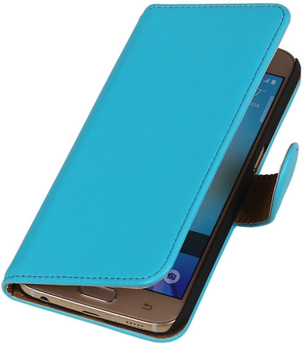 Best Cases .nl Turquoise Leder Look Booktype wallet hoesje voor Apple iPhone 6 / 6s Plus