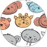 Bonateks Ronde digitaal bedrukte muismat, antislip onderkant, voor kantoor en thuis, diameter: 22 cm