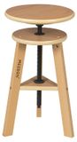 Banc en hêtre, réglable en hauteur, 48-65 cm