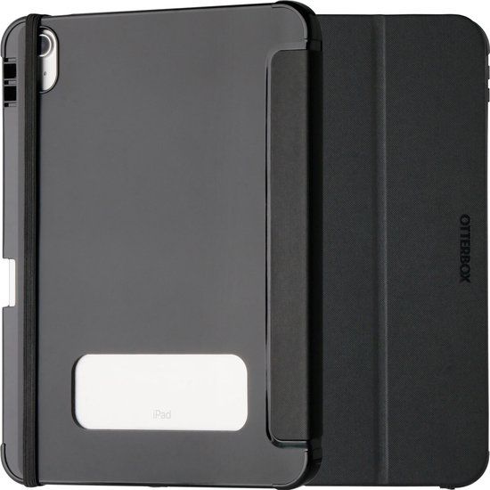 OtterBox React Folio Bookcase + Stylus Houder Tablethoesje - Geschikt voor Apple iPad 10 (2022) - Zwart