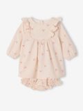 Vertbaudet Ensemble de 2 pièces robe et bloomer avec cerises