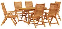 vidaXL Bartafel Set Bruin Massief Acacia Hout