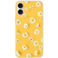Apple iPhone 16 Plus Marguerittes bedrukt siliconen hoesje