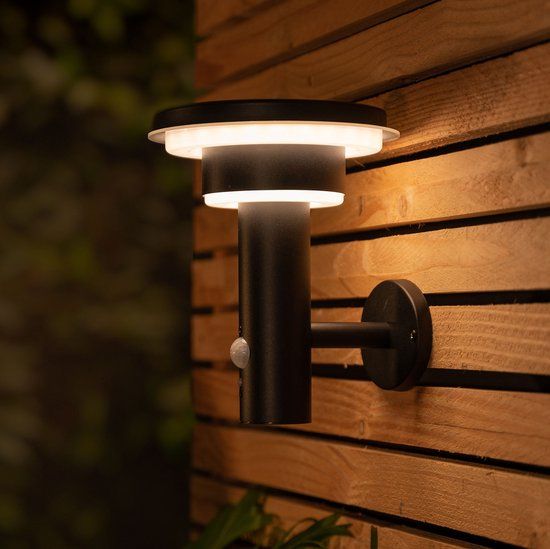 Brendz Durban Solar LED Wandlamp - Bewegingssensor - 600 Lumen - IP44