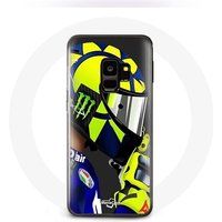 Maniacase Hoesje voor Samsung Galaxy S9 plus Valentino Rossi Motogp wereldkampioen snelheid Racer