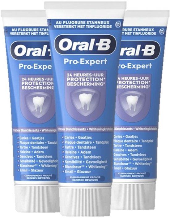 Oral-B Pro-Expert Zachte Whitening Tandpasta - 3x75ml