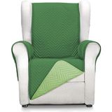 ECOMMERC3 1-zitsstoelhoes, maximaal comfort en volledige pasvorm, overtrek voor 1-zitsstoel en relaxstoel, groen/fles