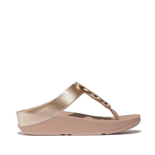 Fitflop Halo Bead-Circle dames teenslipper - Goud - Maat 41