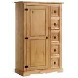 IDIMEX Commode TEQUILA met 5 lades – naturel