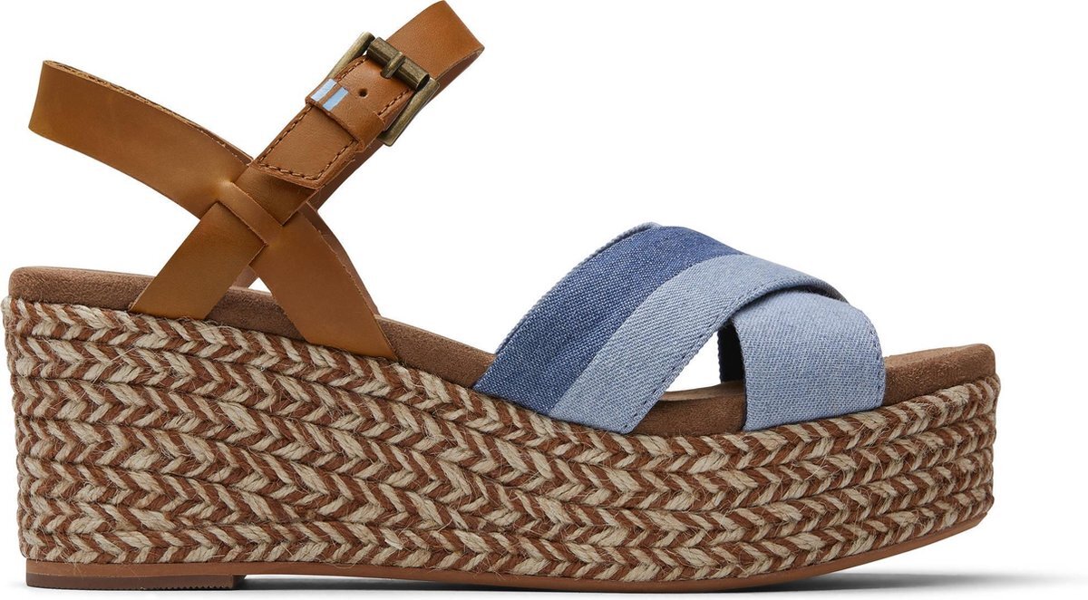 TOMS Willow Dames Wedge - Navy - Maat 41