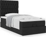 Maison Exclusive - Lit coffre avec matelas, noir, 90x200 cm, textile