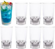 Excellent Houseware Drinkglazen - 8 stuks - Glas - 410ml - Transparant