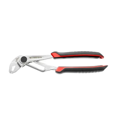 Facom 181B.25CPEPB Multigrip Pliers with Through-Joint, Quick Lock, Bi-Material Handle, 250mm