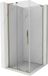Mexen Velar L cabine de douche porte coulissante 110 x 110 cm, transparent, or