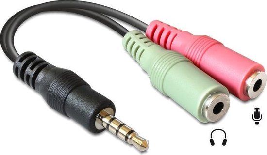 DeLOCK 3.5mm Audio Kabel - 0.12m - Multi-kleuren