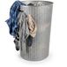 Plasticforte Ronde wasmand Rotan - zilver - gevlochten kunststof - 51 liter