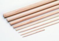 Glorex Ronde staven, 6 mm, 50 cm, 10 stuks, Hout