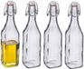 Westmark Bouteille à levier / Bouteille Weck - 6x - verre transparent - hermétique - 0,5 litre - bouteille d'eau - carré
