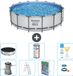 Bestway Rond Steel Pro MAX Zwembad - 457 x 122 cm - Grijs