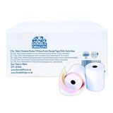 Double Dragon 76 x 76 mm, 3-laags Zelfkopiërend Papierrol voor Keukenprinter, Rekenmachine, Niet-Thermische Kassa POS Bonprinter, Dot-Matrix Impactprinter | 20 Rollen