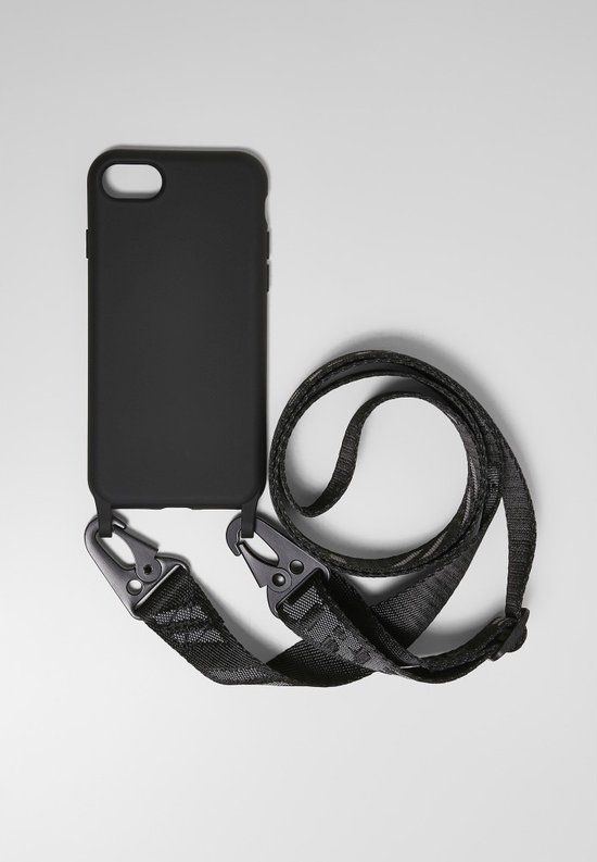 Urban Classics Phonecase with Logo Strap iPhone 6/7/8 Zwart