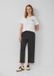 s.Oliver Geruite Culotte met Elastische Tailleband - Zwart - Maat 42