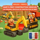 Baby's Les Premiers Engins de Construction de Bébé Baby's First Construction Vehicles – English-French Bilingual Children's Book | 32 Construction Vehicles ... – Adorable Clay Art for Babies and Toddlers