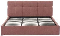 Vente-unique Bed met opbergruimte stof terracotta 180 x 200 cm