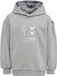 Hummel Hmlprima Bee Hoodie Kinderen Grijs Gemêleerd Katoen