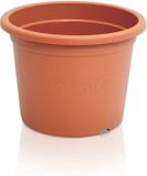 Plastica Pot de fleurs décoratif 23cm terre cuite