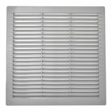 EDM Grille De Ventilation Carrée Avec Bouchons Et Moustiquaire Abs 300x300x7 Mm