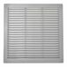 EDM Grille De Ventilation Carrée Avec Bouchons Et Moustiquaire Abs 300x300x7 Mm