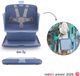 Bombol 2-in-1 Booster Stoelverhoger Draagbaar en opvouwbaar Blauw